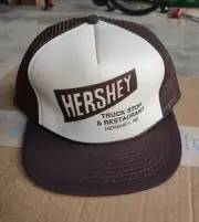 Vtg HERSHEY Nebraska TRUCK STOP RESTAURANT Mesh Trucker Hat Cap SnapBack NOS New