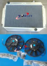 Aluminum Radiator + FANS FOR Holden Kingswood HG HT HK HQ HJ HX HZ Chevy V8 MT