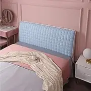 Dremdo Stretch Bed Headboard Slipcover,Solid Color Quilting Bed Head Cover, Bedside Soft Bag Dust Cover, Wooden Bed Cushion, Removable and Washable Headboard,4,1.5m