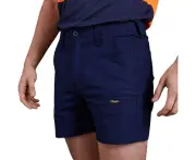 Mens Kinggee Workcool Pro Stretch Cuffed Navy Shorts