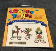 VINTAGE Looney Tunes Temporary Tattoos MARVIN MARTIAN 1992 *