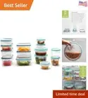 Total Solutions 28-Pc Plastic Food Storage Container Set, Pantry Organization...