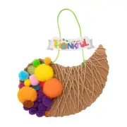 Thanksgiving Cornucopia Sign Craft Kit 7 1/2" x 7" - Makes 12