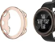 Turnwin intended for Garmin Forerunner 45S Case, TPU Soft Flexible Silicone Shock-Proof and Scratch-Resistant Protector Cover Case intended for Garmin Forerunner 45S Bands Smartwatch (Orange)