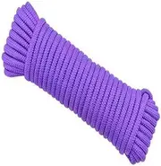 Braided Rope 6mm/8mm/4mm/10mm Thick，50m Long,Camping Rope Strap,Paracord 550,Rope Leash,Ropes for Exercise Climbing,Rope Swing Set,Nylon Rope,Clothesline Rope Outdoor