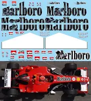 1/8 Decals for Ferrari F2005 Michael Schumacher ( RC Kyosho ) Decal TBD942