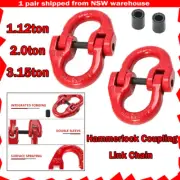 1 Pair 6mm 8mm 10mm Alloy Steel Hammerlock Coupling Link Safety Chain Connecting