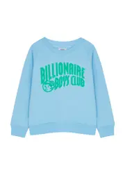 Billionaire Boys Club Kids Logo-print Cotton Sweatshirt - Blue Light - 12YR (12 Years) 12YR (12 years)