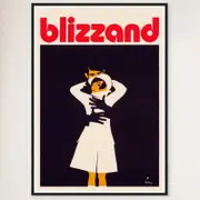 Galrie Blizzand Embrace Retro Vintage Advertising Poster Stunning Art Print for Home, Black Frame, A3 30 x 42cm (12 x 16inch)