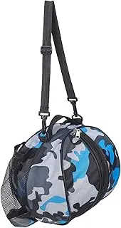Totority Sports Ball Bag with Shoulder Strap Lightweight Single Strap Backpack for Basketball Soccer Football Portable Mesh Sports Equipment Carrier for Outdoor Activities