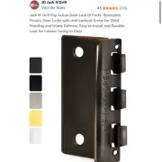 Jack N’ Drill Flip Action Door Locks. Reversible Privacy Locks . Lot 13 Boxes!