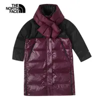 在飛比找PChome24h購物優惠-The North Face北面UE女款紫紅色防風防潑水保暖