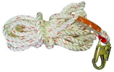 SafeWaze Number FS-700-50, 50' Rope Lifeline With Snap Hook