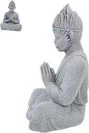 Mipcase Mini Buddha Statue Exquisite Stone Powder Figurine for Underwater Landscaping Garden Decor Unique Decorative Buddha Figure for Fish Tanks Home Interiors