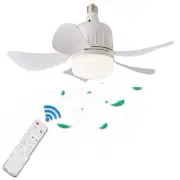 Led Ceiling Fan Light E27 with Remote Control for Dimming, Suitable for3727