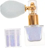 WOFASHPURET Body Glitter Spray Highlighter Powder Set 1 Face Glitter 1 Body Glitter Spray Glitter Makeup for Hair Body Face Compact Travel Size Women
