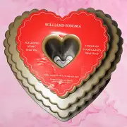 Nordic Ware Cast Aluminum Scalloped Heart Bundt Cake Baking Pan USA ~ New Unused