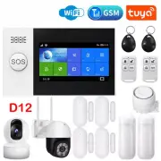 2G Wifi Alarm System Tuya Smart 433MHz Wireless Security Home Alarm Smart Life