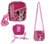 Disney Minnie Mouse Pink Camera Pouch Bag Wallet Purse with Shoulder Strap
