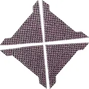 LOORGVEL 4pcs Purple Car Door Edge Guards Self Adhesive Collision Protector for Vehicle Door Corners Durable Scratch Resistant Film Fit Car Accessories
