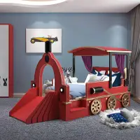 在飛比找蝦皮商城精選優惠-客製化兒童床 主題兒童床 奇妙童年創意兒童床實木床火車床主題