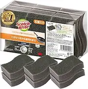 3M HB-21KGY-H-6P Sponge Kitchen Monotone Scratch Resistant Antibacterial Hybrid Gray 6 Pack Scotch Brite