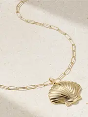 [Mateo] Mateo - Large Venus 14-karat Gold Necklace - One size One size Gold