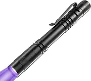 UV Black Light Flashlight, 395nm Mini Pen Light with Clip, Waterproof Ultraviolet Flashlight for Leak, Pet Urine, Scorpion, Hotel Inspection, Dry Stain and Bed Bug