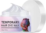 Hair Wax for Party Cosplay Halloween, Hair Dye Hair Wax for Party, Temporary Hair Colour Wax, Natural Pomade, Temporary Hair Colour Cream, White Hair Colour, Temporary Hair Colour, 130 g