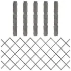vidaXL Trellis Fences 5 pcs Grey Solid Firwood 180x80 cm HEE