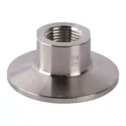 Tri Clamp to Short FNPT Adapter | 3/8 inch x 1.5 (1 1/2) (3 Pack)