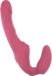 Vibrating Silicone 8.75" Strapless Strap On