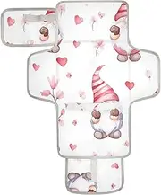 Reusable Baby Changing mat with Tissue Pocket Portable Diaper Changing pad for Moms, Dads