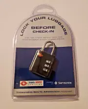 Samsonite Travel Sentry Lock NEW Lock Your Luggage Before Check-In TSA