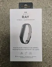 Misfit RAY Fitness + Sleep Tracker Black Band W/ Batteries & Box New In Box.