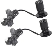 Dimmable Mini Spotlight USB 5V Artificial Light Mini LED Accent Lights Cabinet Spotlight 1 to 2 Spot Lights for Porch Display Cabinets Jewelry Cabinets Entrance Channels Shelves (Black)