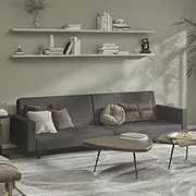 Generic 2-Seater Sofa Bed Dark Grey Velvet,Furniture,Sofas