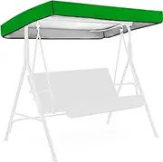 Swing Chair Canopy Replacement,210D Oxford Cloth Patio Swing Top with 4 Reinforced Corner Pockets,Outdoor Patio Swing Canopy Replacement Top for Swing Seat 2 3 Seater Garden Hammock