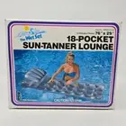 VINTAGE 1985 INTEX THE WET SET INFLATABLE 18 POCKET SUNTANNER LOUNGE POOL RAFT