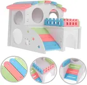DACUAN Hamster House, Rat Hideout Mouse Hideouts Toys Hamster Sleep Bed Chinchillas Hut Hamster Houses Small Animal Shelter Mouse Cage Guinea Pig Hide Guinea Pig House Hamster Nest Rat House PVC