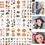 【GOOD SHOPHALLOWEEN FAKE TATTOO FACE STICKER/可愛卡通兒童紋身貼/傷口逼真的