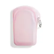 Stasher Silicone Reusable 532ml/18cm Go Bag Travel Storage Pouch w/ Clip Pink