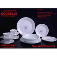 在飛比找蝦皮購物優惠-美國 Corelle 李子晚餐套裝 20 件餐具套裝 16 