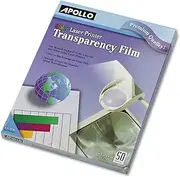 APOLLO Transparency Film for Laser Printers, Color, 50 Sheets/Pack (VCG7070)