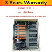 EUR SCART Distributor 6 IN 1 OUT Manual SCART Converter Acrylic Case Gaming Acc.