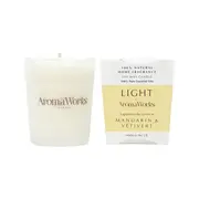 AromaWorks Light Candle Mandarin & Vetivert Small 75g