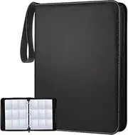 Trading Card Binder 900 Pockets 9-Pocket Card Collection Binder Fit for Game/Football/Baseball Card Black