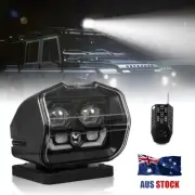 60W LED Searchlight Remote Control Boat Truck Car Marine 360° Wireless Spotlight