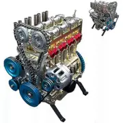 Full Metal 8-Cylinder Car Engine Model Kit, Suitable for Various Car Brands, Perfect for Collectors and Enthusiasts
