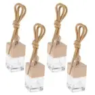 4Pcs Empty Car Hanging Perfume Bottle Diffuser Ornament as described